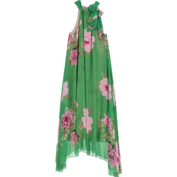 vestiti lunghi Dixie verde a fiori