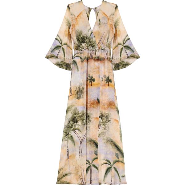 vestiti lunghi Dixie marrone a fiori