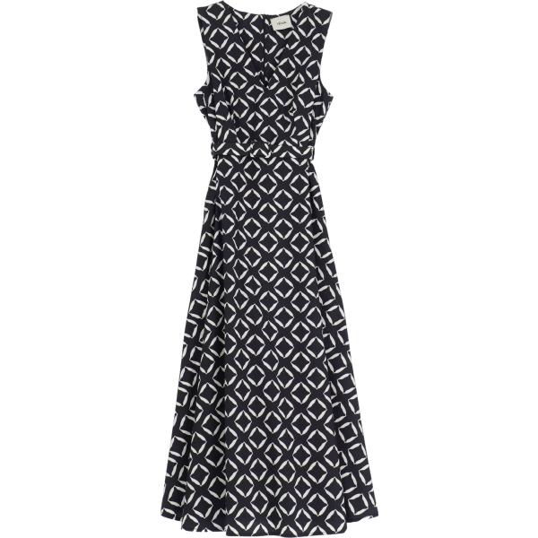 vestiti lunghi Dixie nero geometrica