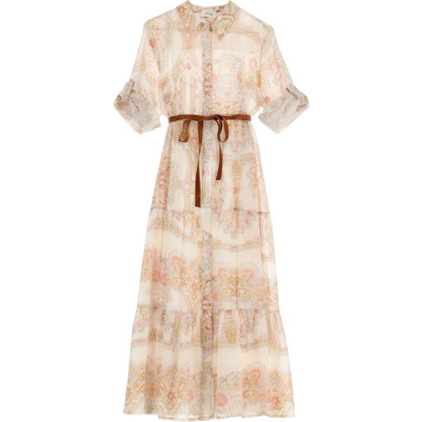 vestiti lunghi Dixie marrone a fiori