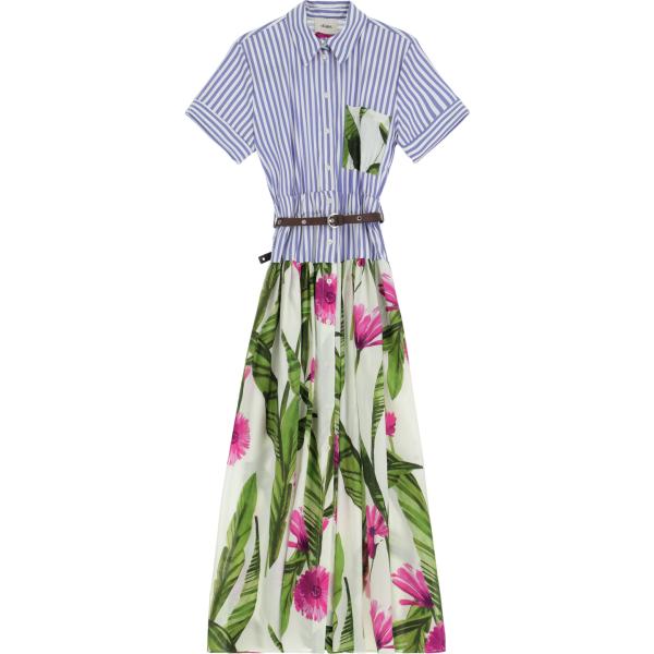 vestiti lunghi Dixie grigio a fiori