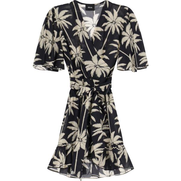 vestiti corti Dixie nero con stampe