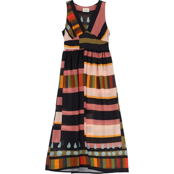 vestiti lunghi Dixie nero geometrica