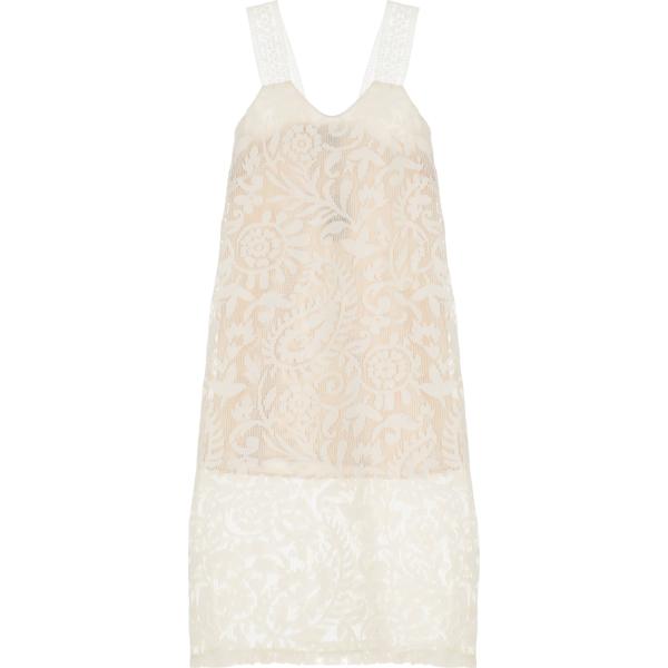 vestiti midi/longuette Dixie bianco con stampe