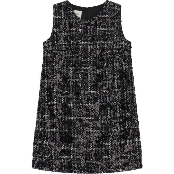 vestiti corti Dixie nero a quadri