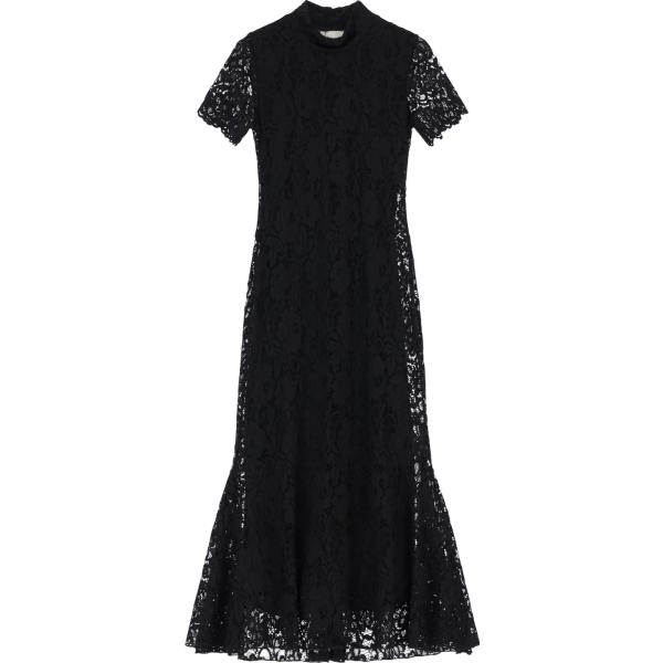 vestiti midi/longuette Dixie nero a fiori