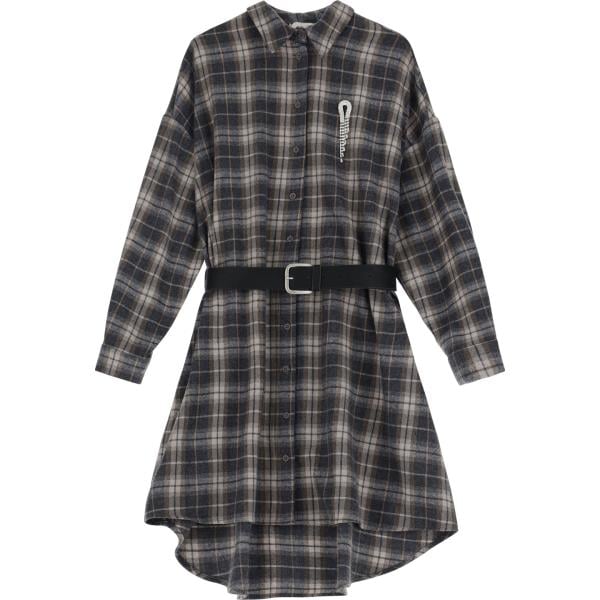 vestiti corti Dixie grigio a quadri