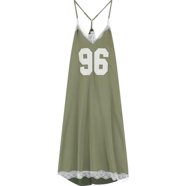vestiti lunghi Dixie verde con stampe