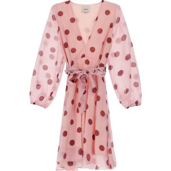 vestiti corti Dixie rosa a pois
