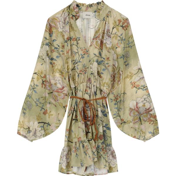 vestiti corti Dixie verde con stampe