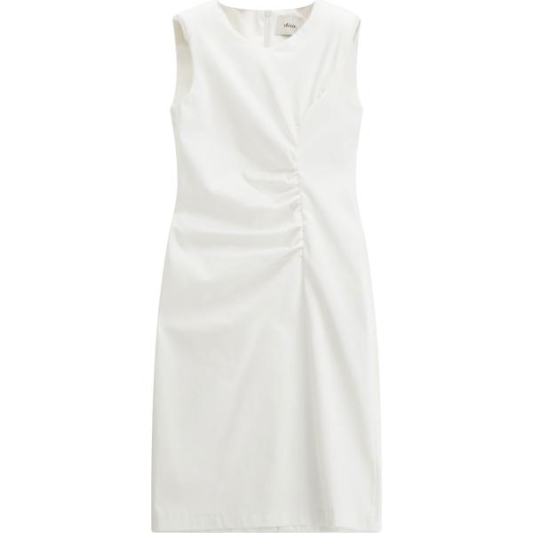 vestiti midi/longuette Dixie bianco tinta unita