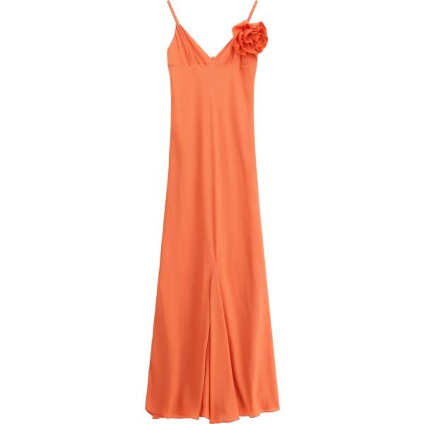 vestiti lunghi Dixie arancione a fiori