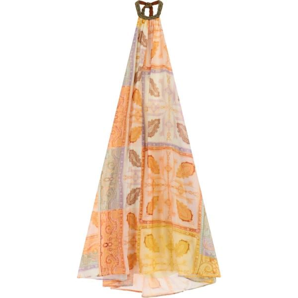 vestiti lunghi Dixie marrone con stampe