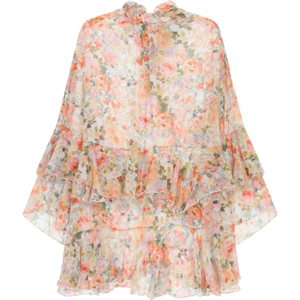 vestiti corti Dixie marrone con stampe