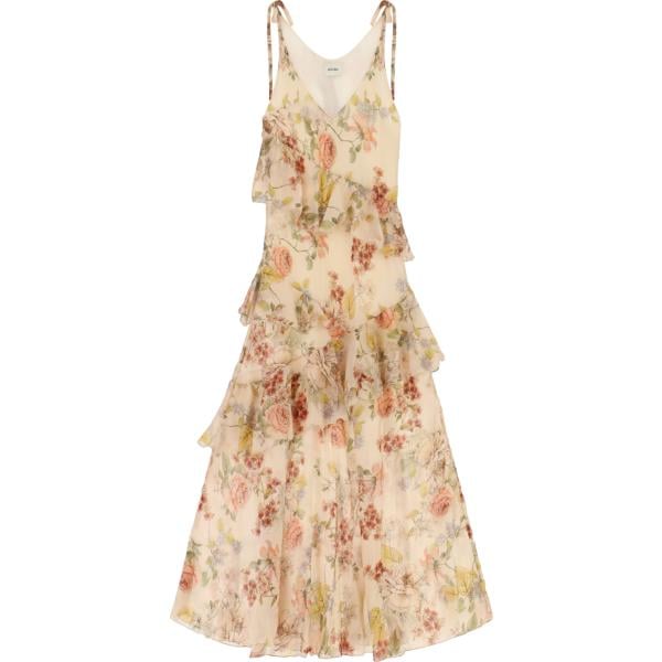 vestiti lunghi Dixie marrone a fiori