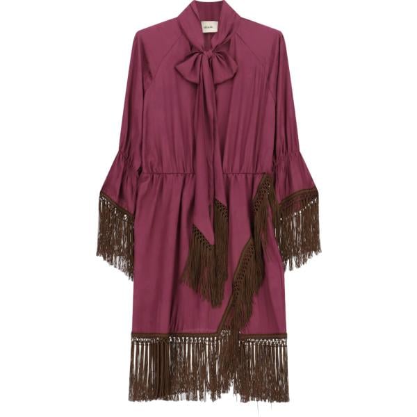 vestiti corti Dixie viola con stampe