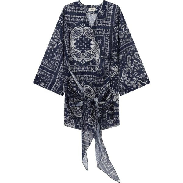 vestiti corti Dixie blu con stampe