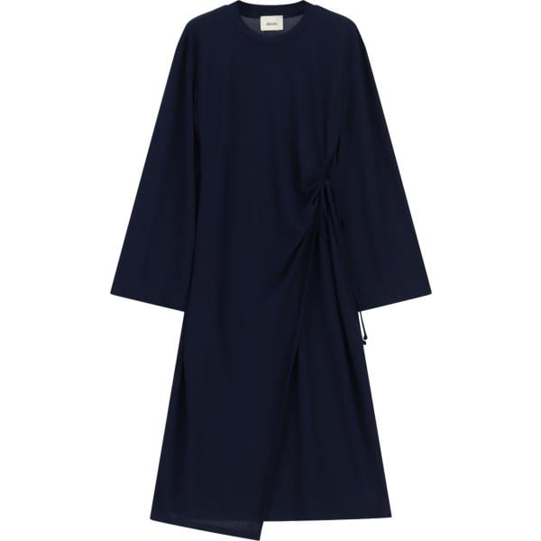 Vestito longuette/midi da donna in blu scuro a maniche lunghe Dixie
