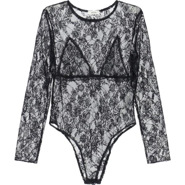 body Dixie grigio a fiori