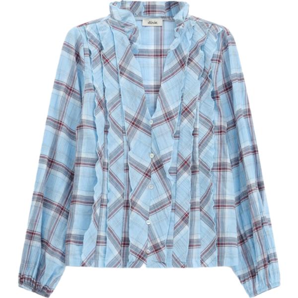 camicie Dixie blu a quadri