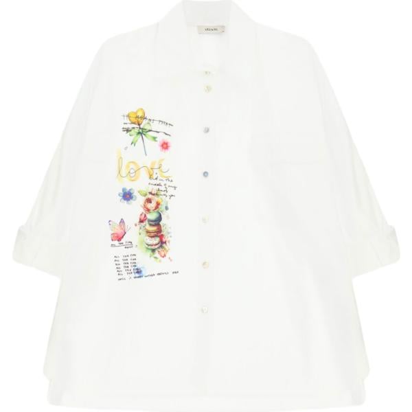 camicie Dixie bianco con stampe