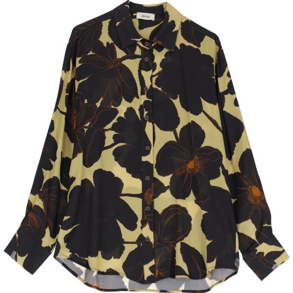 camicie Dixie nero a fiori