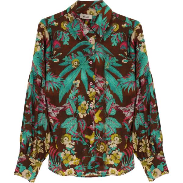 camicie Dixie marrone a fiori