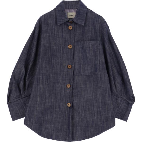 camicie Dixie blu tinta unita