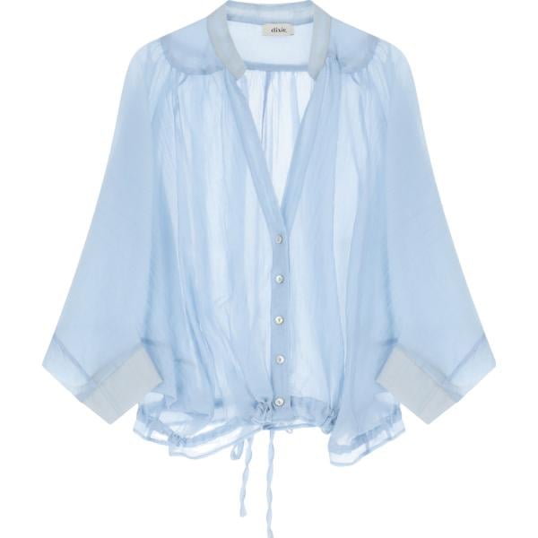 camicie Dixie blu tinta unita