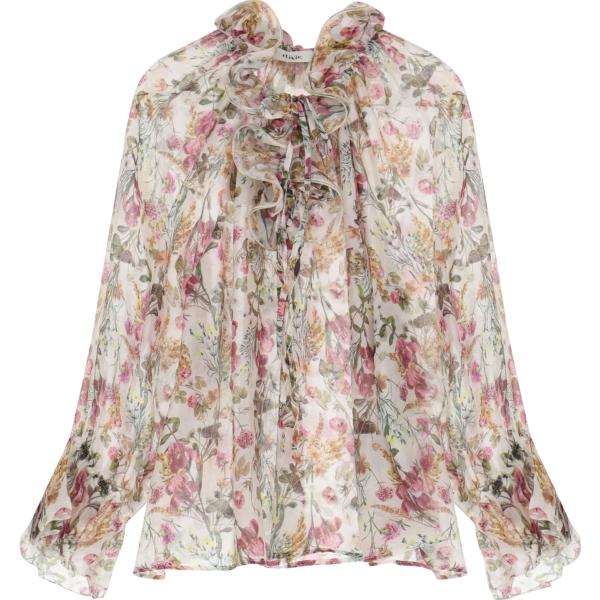 camicie Dixie viola a fiori