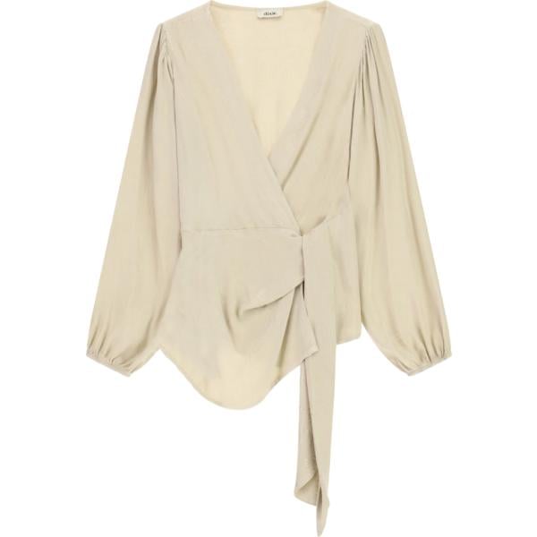 Blusa da donna in bianco avorio a maniche lunghe Dixie Dixie