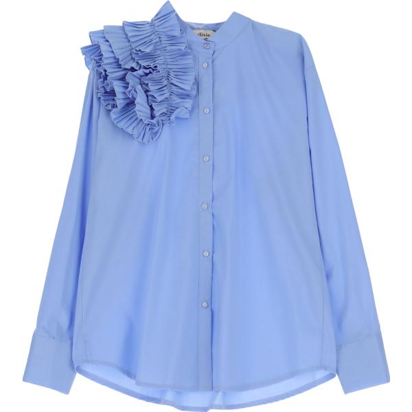 camicie Dixie blu tinta unita