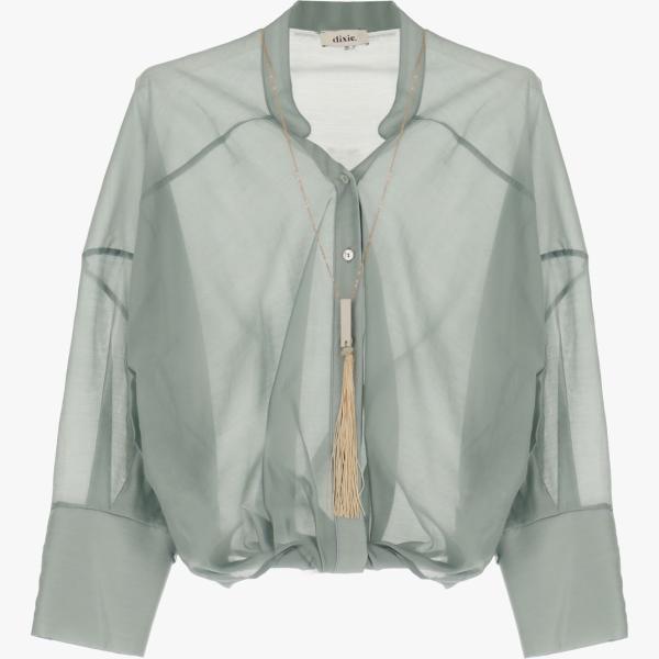 camicie Dixie grigio tinta unita