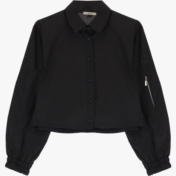 camicie Dixie nero tinta unita