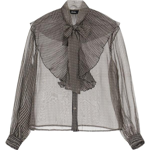 camicie Dixie marrone con stampe