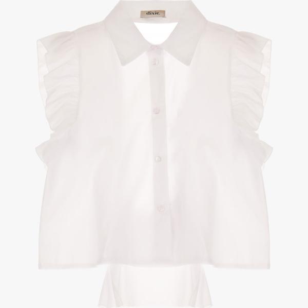 camicie Dixie bianco tinta unita