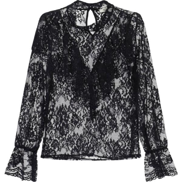 bluse Dixie nero con stampe