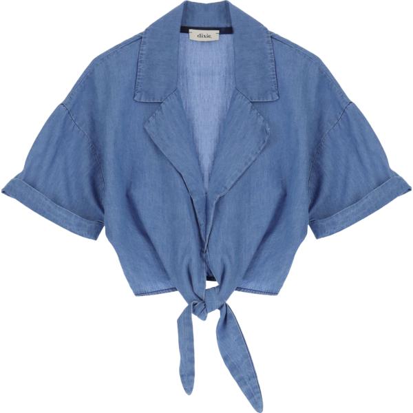 camicie a manica corta Dixie blu