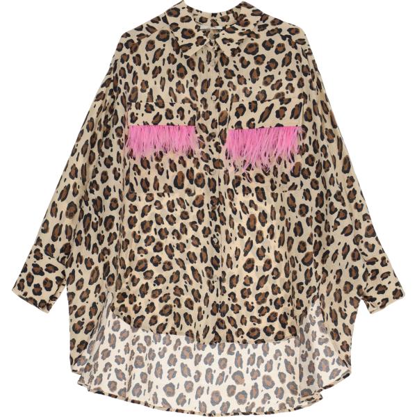 camicie Dixie marrone animalier