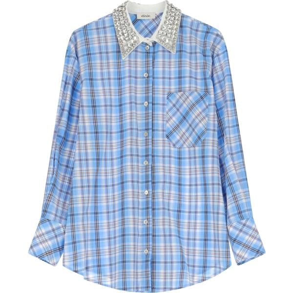 camicie Dixie blu a quadri