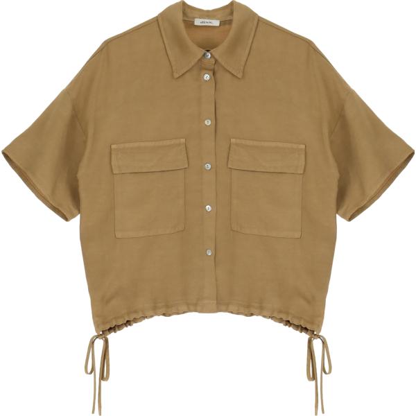 camicie a manica corta Dixie marrone