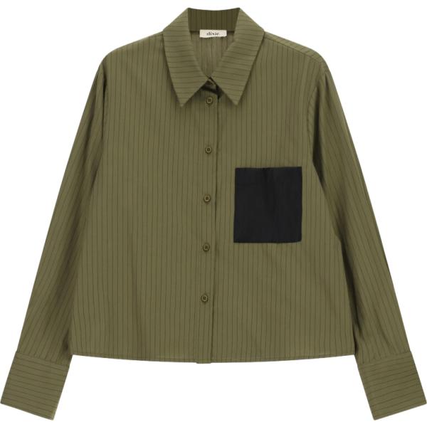 camicie Dixie verde a righe