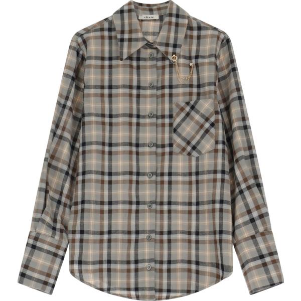 camicie Dixie grigio a quadri
