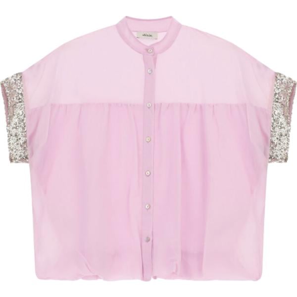 camicie a manica corta Dixie rosa