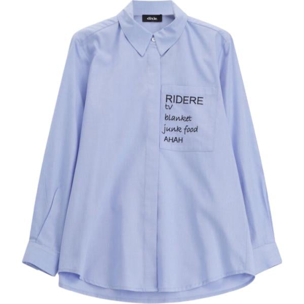 camicie Dixie viola con stampe