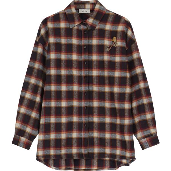 camicie Dixie marrone a quadri