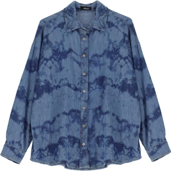 camicie Dixie blu con stampe