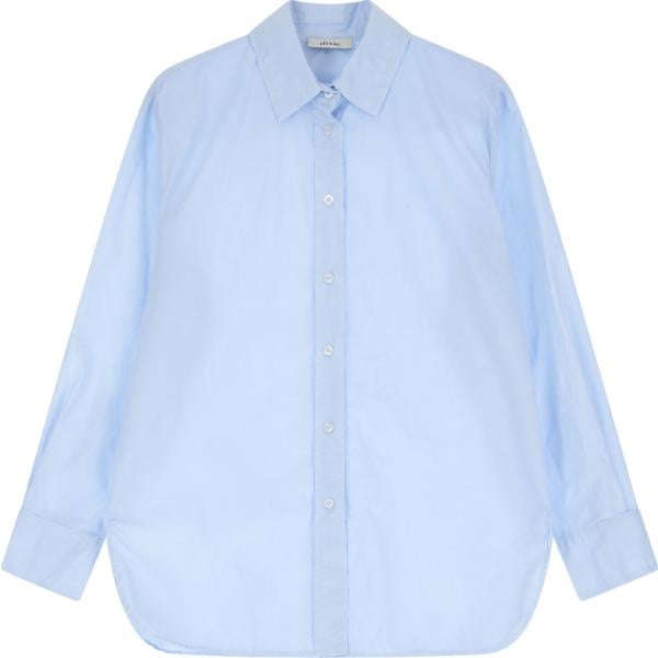 camicia da donna in azzurro collo classico a maniche lunghe Dixie