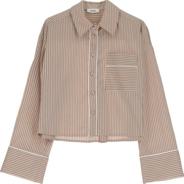 camicie Dixie marrone a righe