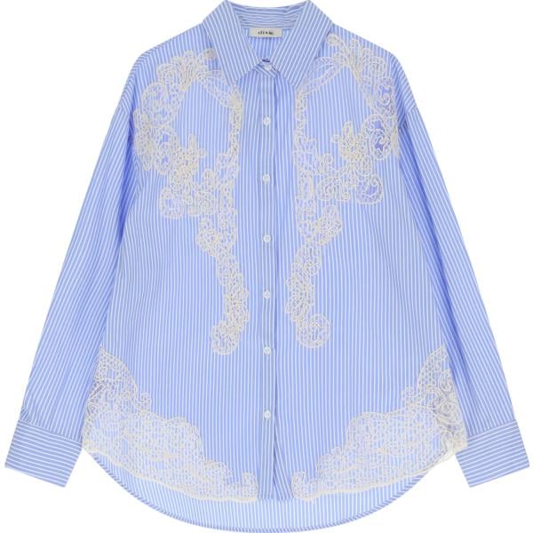 camicie Dixie blu a righe